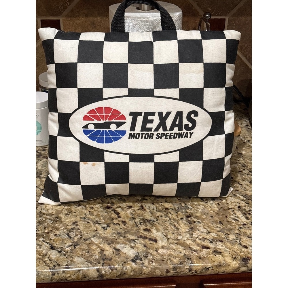 RACE DAY CUSHIONS Texas Motor Speedway Checkered 2 Seat Cushions NASCAR Racing - Picture 5 of 6